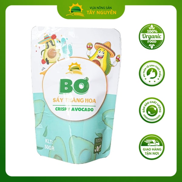 Bơ sấy khô thăng hoa túi zip 50gr